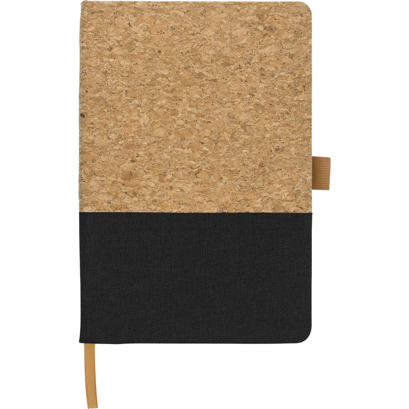 Cork and cotton notebook (approx. A5) 967381_001 (Black)