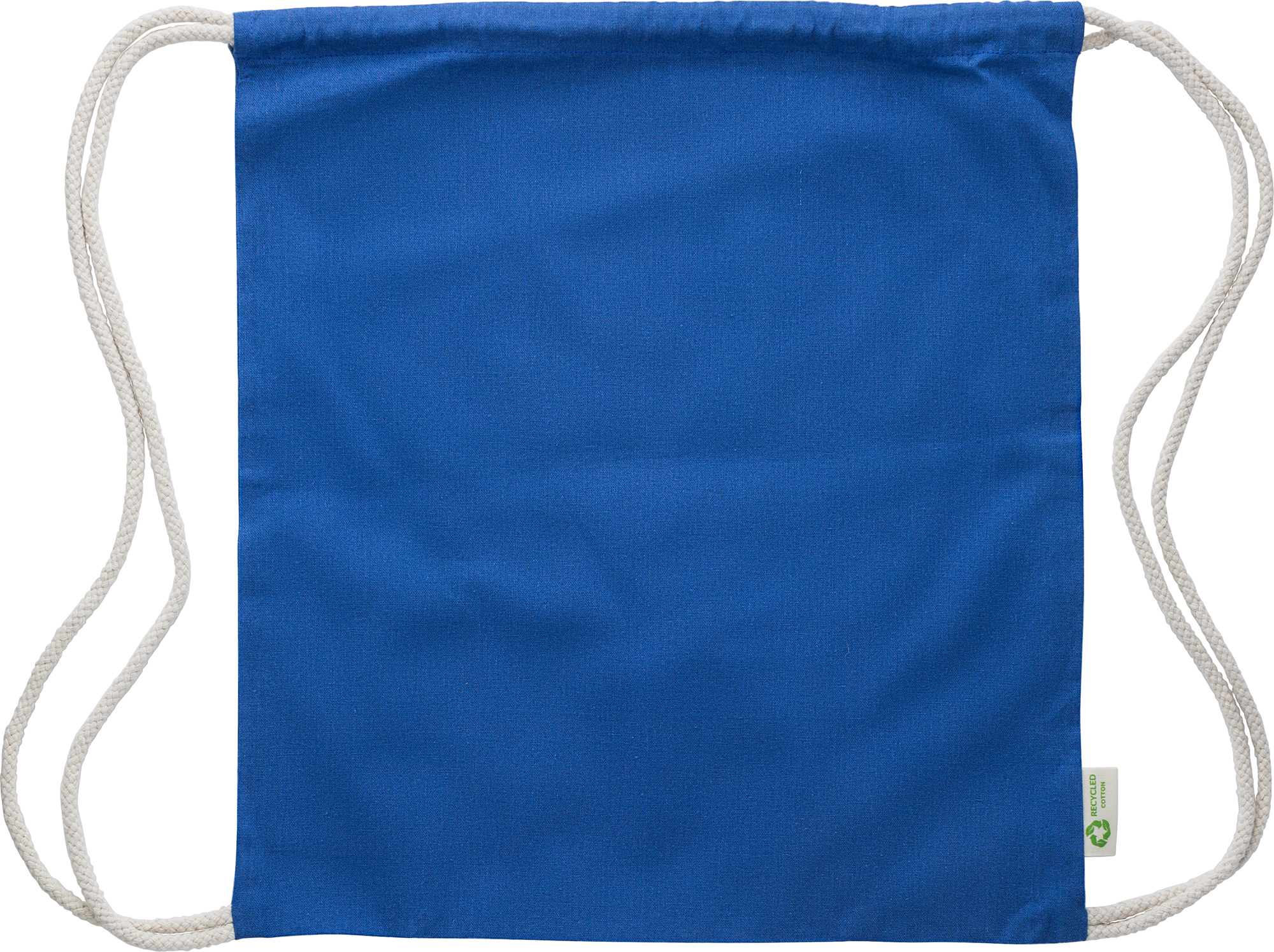 Picture of Recycled cotton drawstring bag. (120gsm/3.54oz)