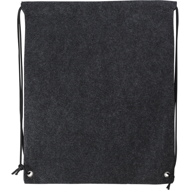 RPET felt drawstring backpack 970950_491 (Dark Grey)