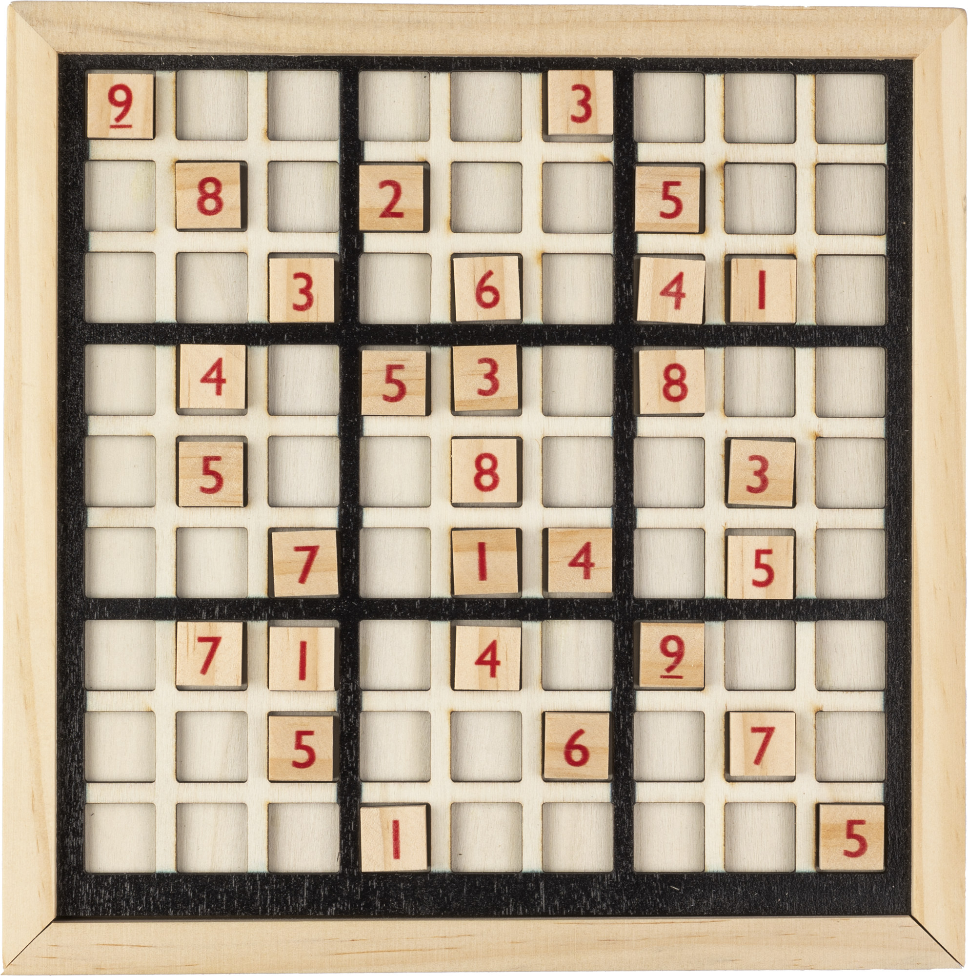 Picture of Wooden sudoku game