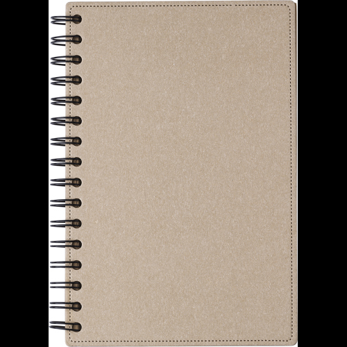 Recycled hard cover notebook