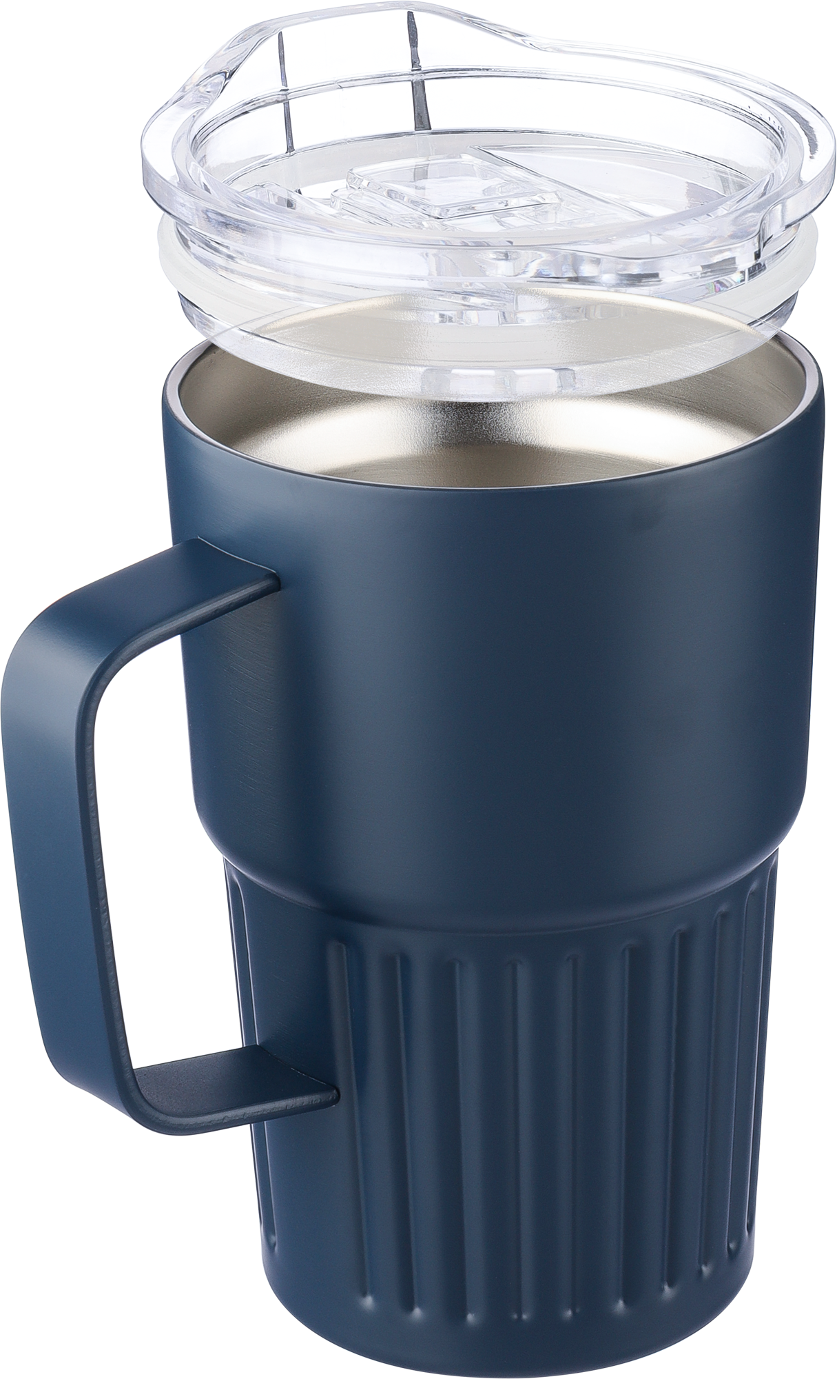 Picture of Recycled stainless steel double walled travel mug (450ml)