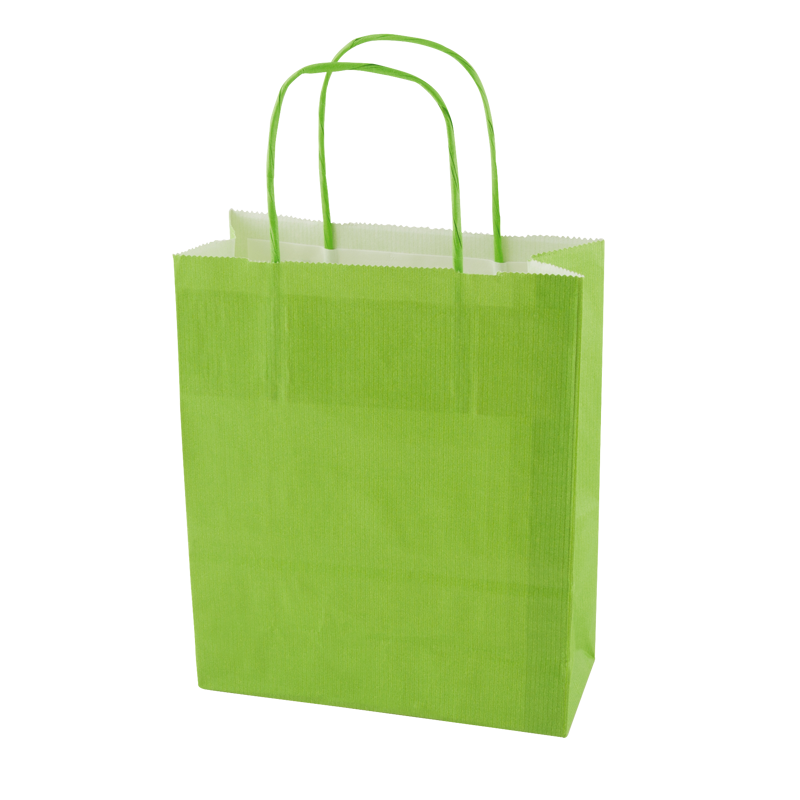 Paper bag (180 x 220 x 80mm) X201611_019 (Lime)
