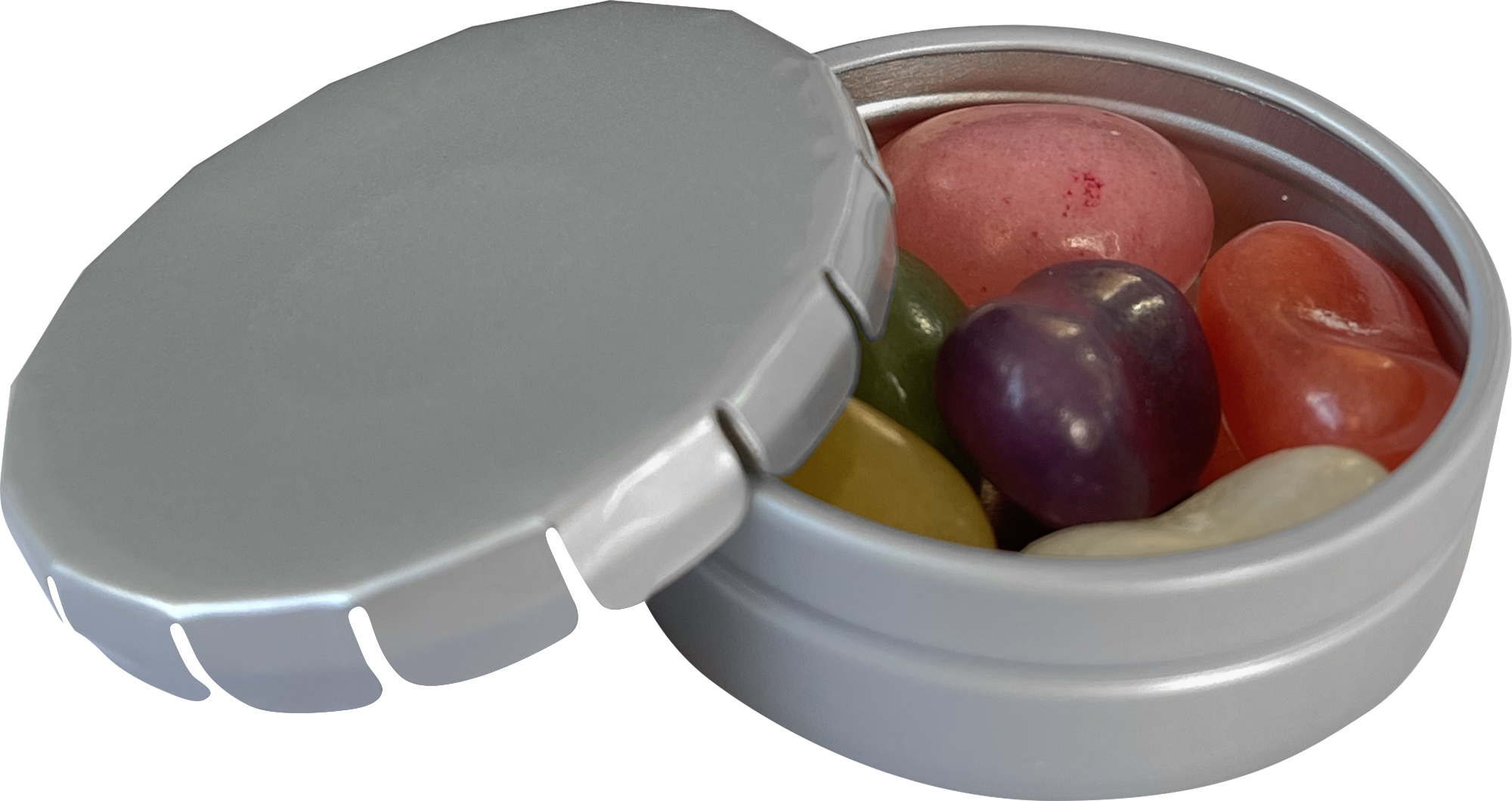 Picture of Round click tin with jelly beans