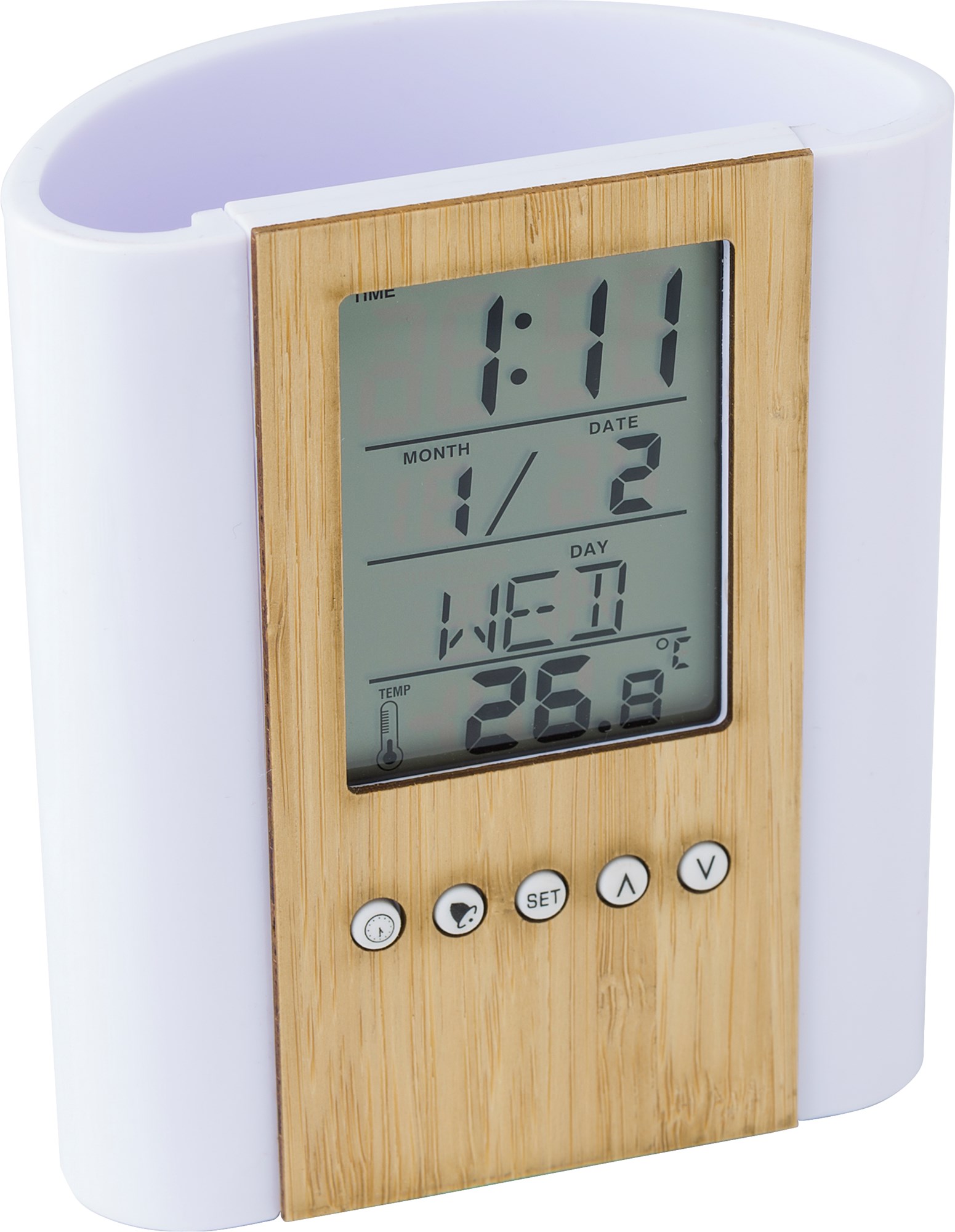 Picture of Bamboo clock and  pen holder