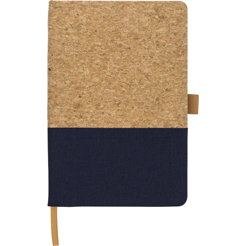 Cork and cotton notebook (approx. A5) 967381_005 (Blue)
