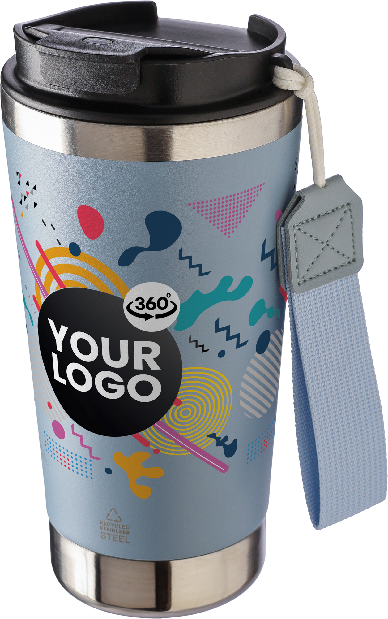 Picture of Recycled steel double walled travel mug (500ml)