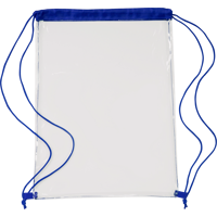Transparent drawstring backpack 0927_023 (Cobalt blue)
