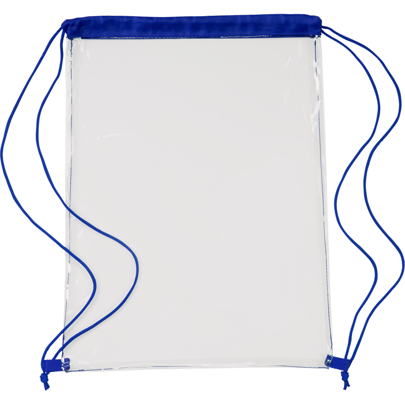 Transparent drawstring backpack 0927_023 (Cobalt blue)