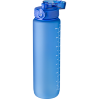 RPET bottle with time markings (1000ml) 1015136_023 (Cobalt blue)