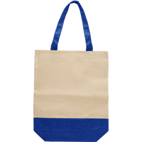 Imitation linen shopping bag 709197_005 (Blue)