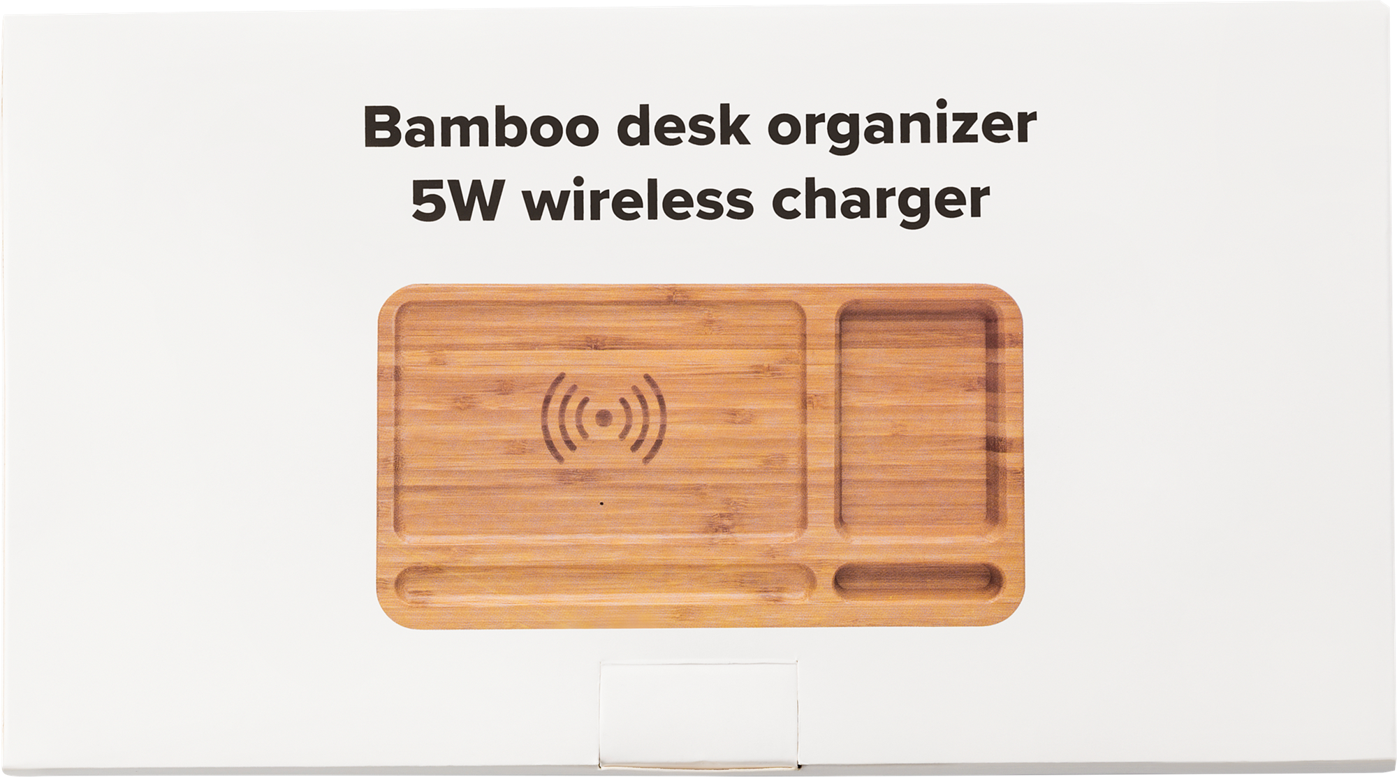 Picture of Bamboo desk organiser and charger