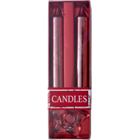 Glass candle holder 8217_008 (Red)