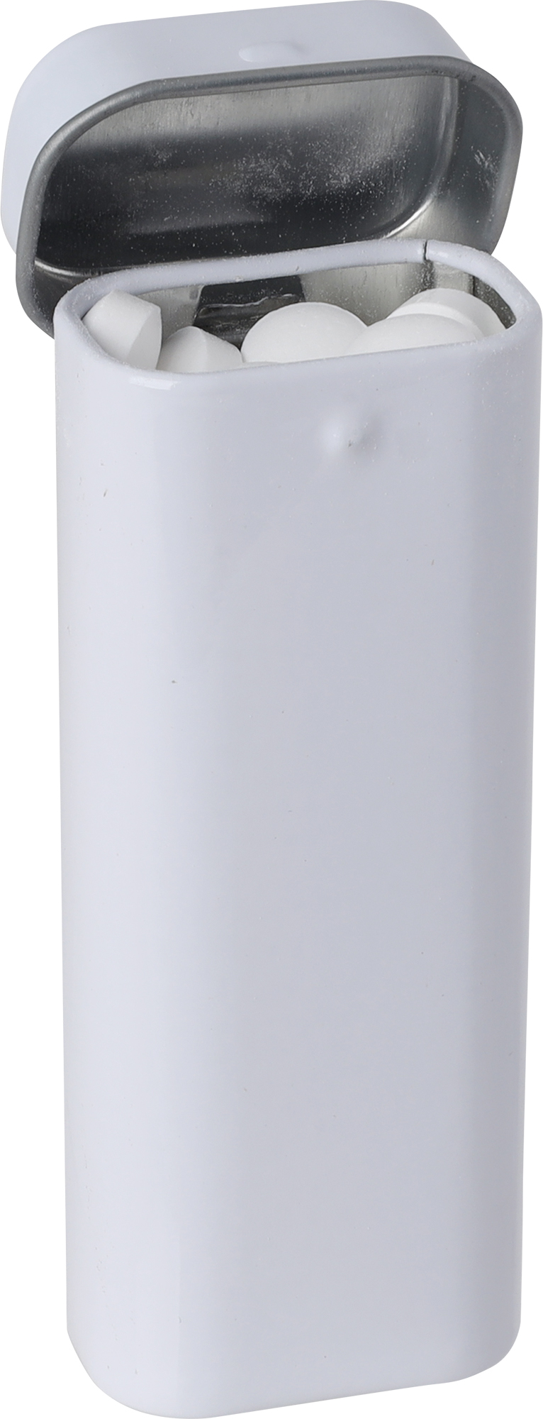 Picture of Tall hinged tin with dextrose mints