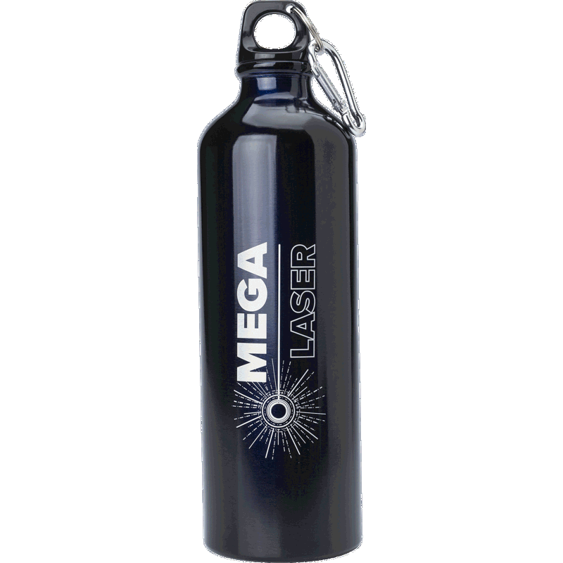 Aluminium single walled bottle (750ml) 8695_001 (Black)