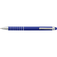 Aluminium ballpen with stylus 0647_023 (Cobalt blue)