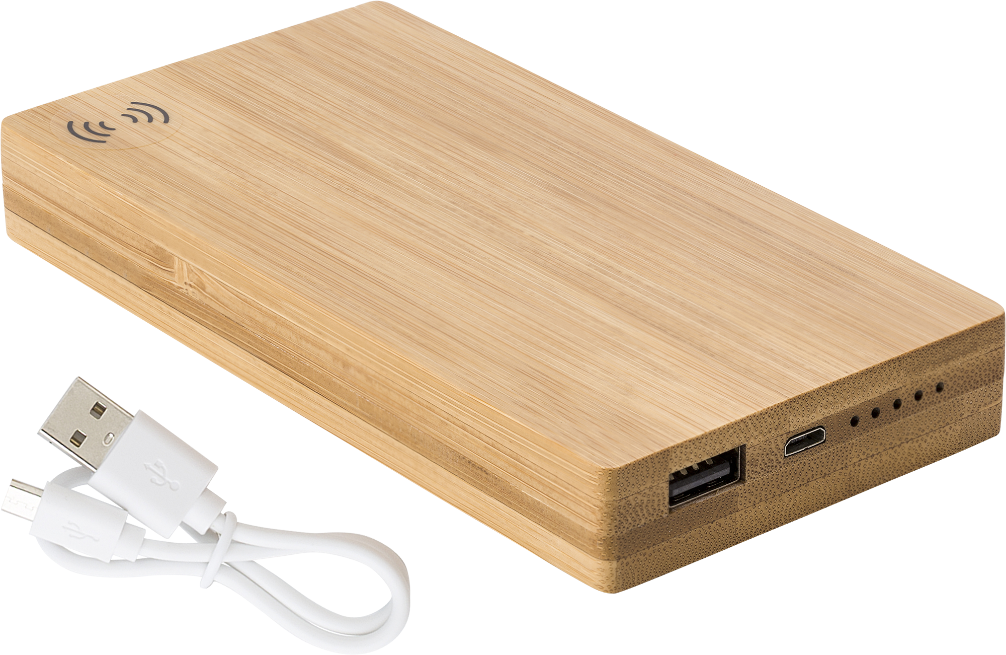 Picture of Bamboo power bank. (6000 mAh)