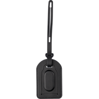 Recycled PU luggage tag (Built-in Apple Find My) 1267660_001 (Black)