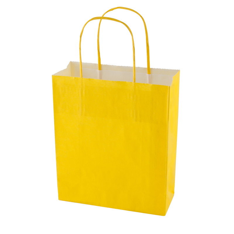 Paper bag (180 x 220 x 80mm) X201611_006 (Yellow)