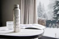Recycled stainless steel single-walled drinking bottle (800 ml) 1267909_032 (Silver)