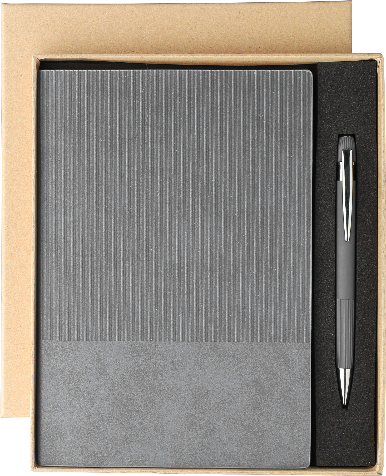 Picture of Recycled PU notebook with ballpen gift set (approx. A5)