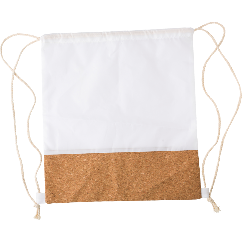 rPET and cork drawstring backpack 437832_002 (White)