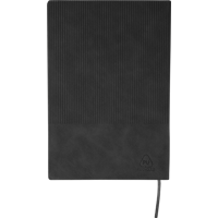 Recycled PU notebook with ballpen gift set (approx. A5) 1274009_001 (Black)