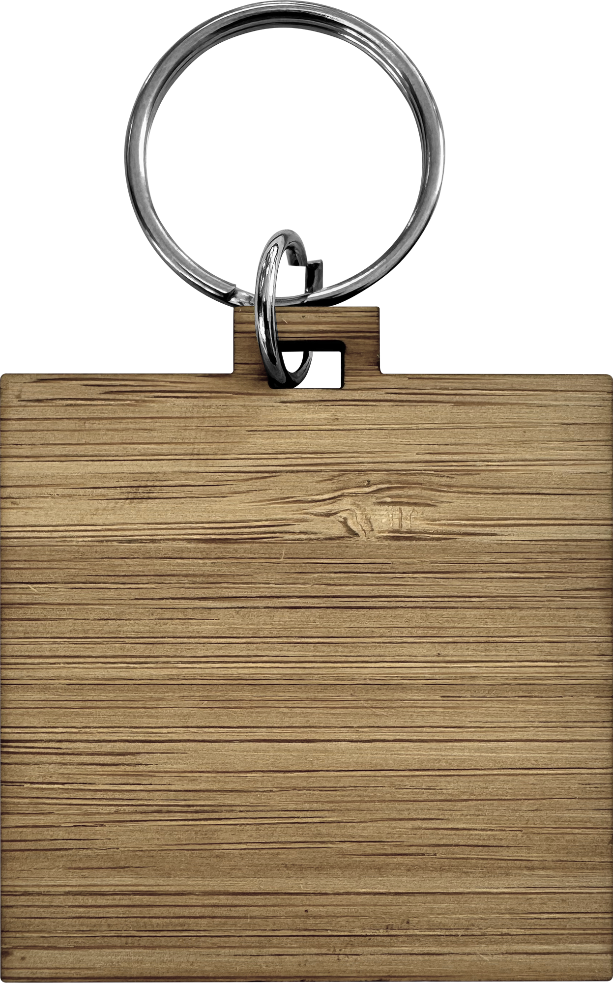 Picture of Bamboo keyring (Square)