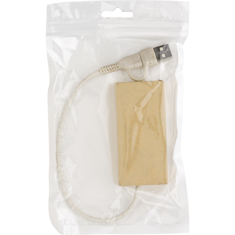 Aluminium and recycled paper USB hub 976588_011 (Brown)
