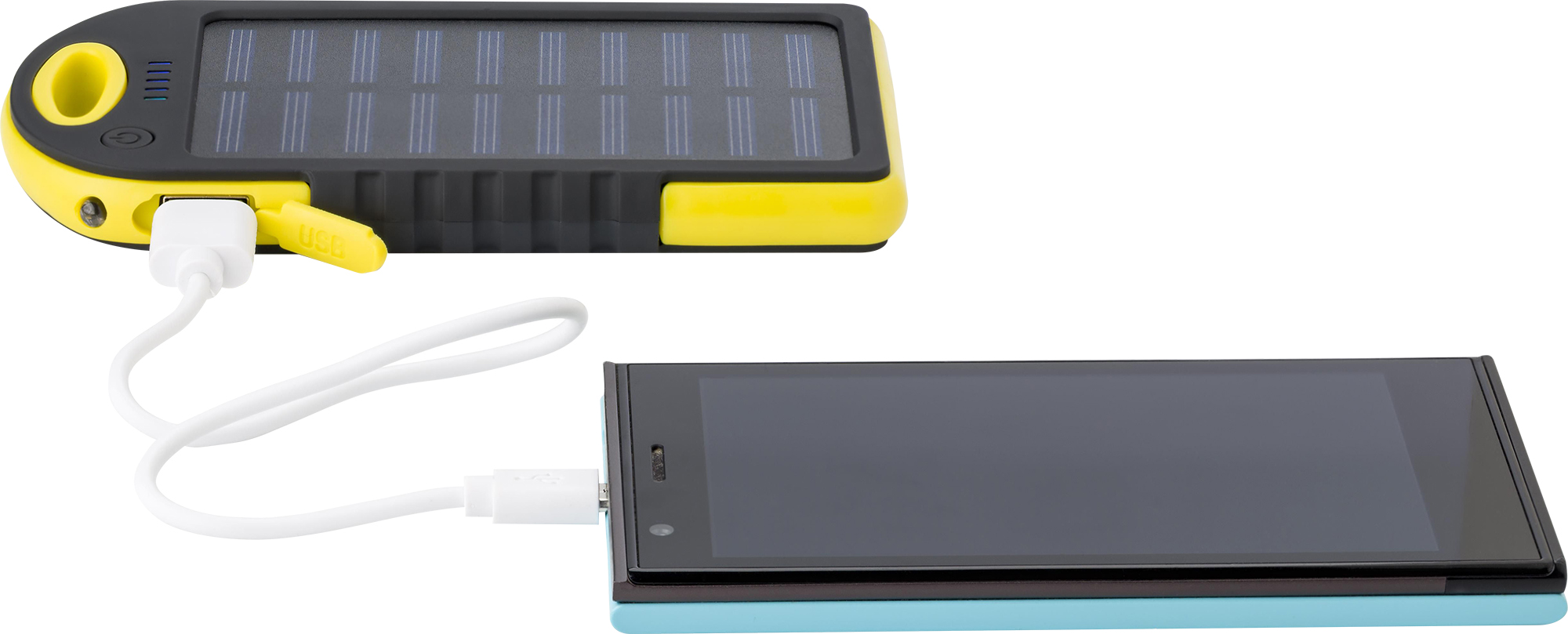 Picture of Rubberized solar power bank (4000 mAh)