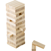 Wooden block tower game 736672_011 (Brown)
