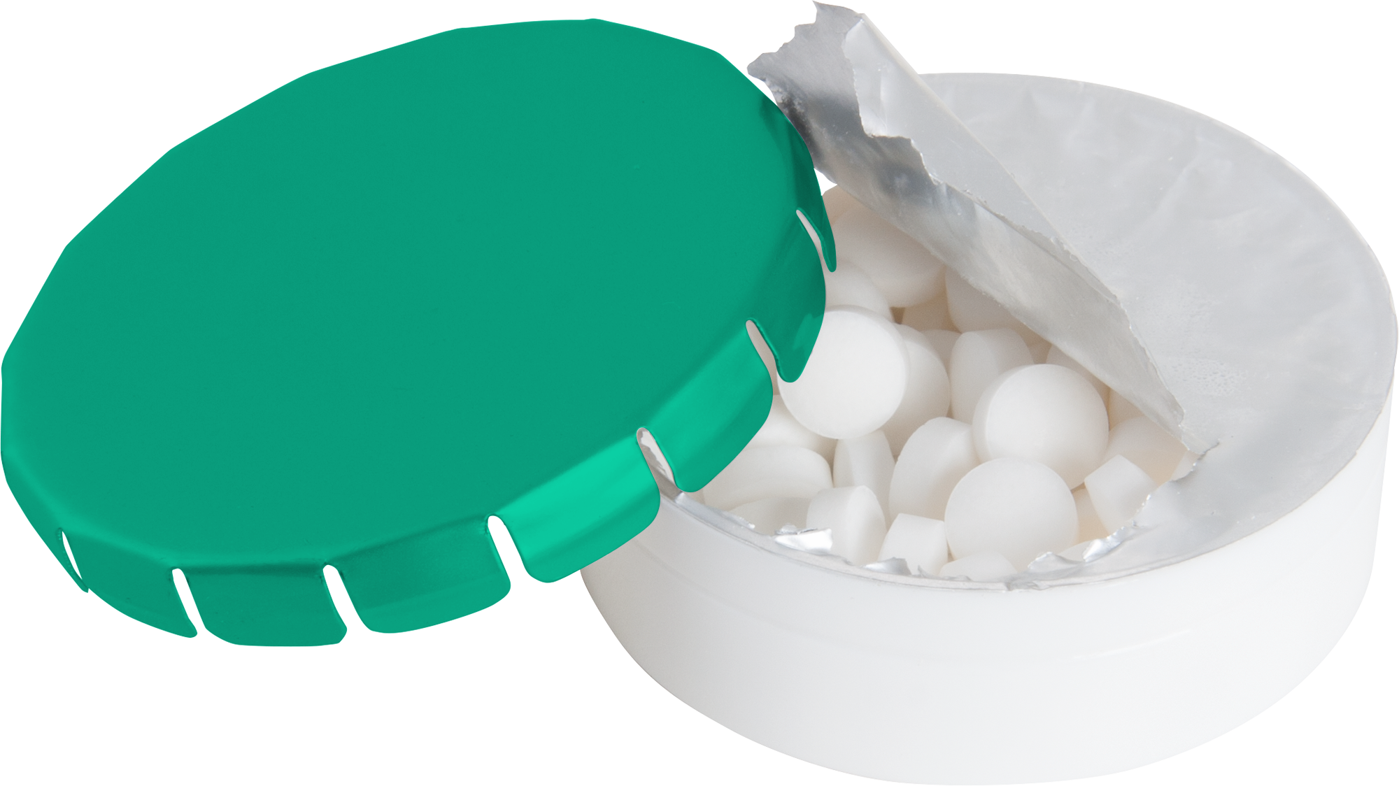 Picture of Round click plastic pot with sugar free mints