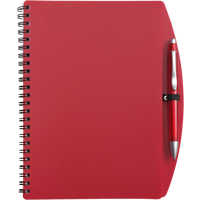 Notebook with ballpen (approx. A5) 5140_008 (Red)