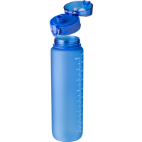 RPET bottle with time markings (1000ml) 1015136_023 (Cobalt blue)