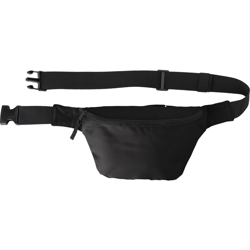 Polyester (600D) waist bag 9340_001 (Black)