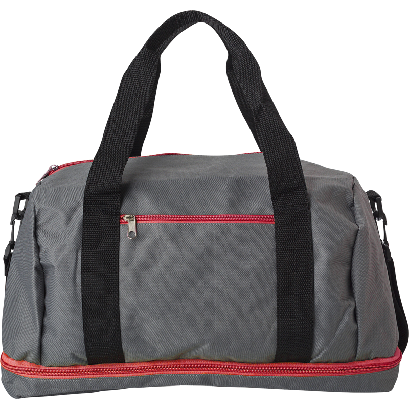 Polyester (600D) sports bag 444613_008 (Red)