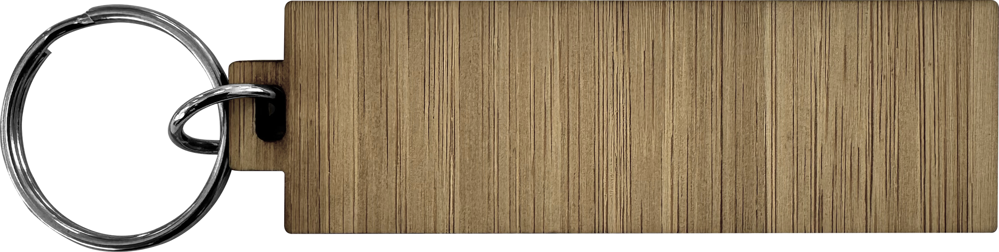 Picture of Bamboo keyring (Rectangle - Long)