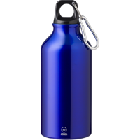 Recycled aluminium single walled bottle (400ml) 1015120_023 (Cobalt blue)