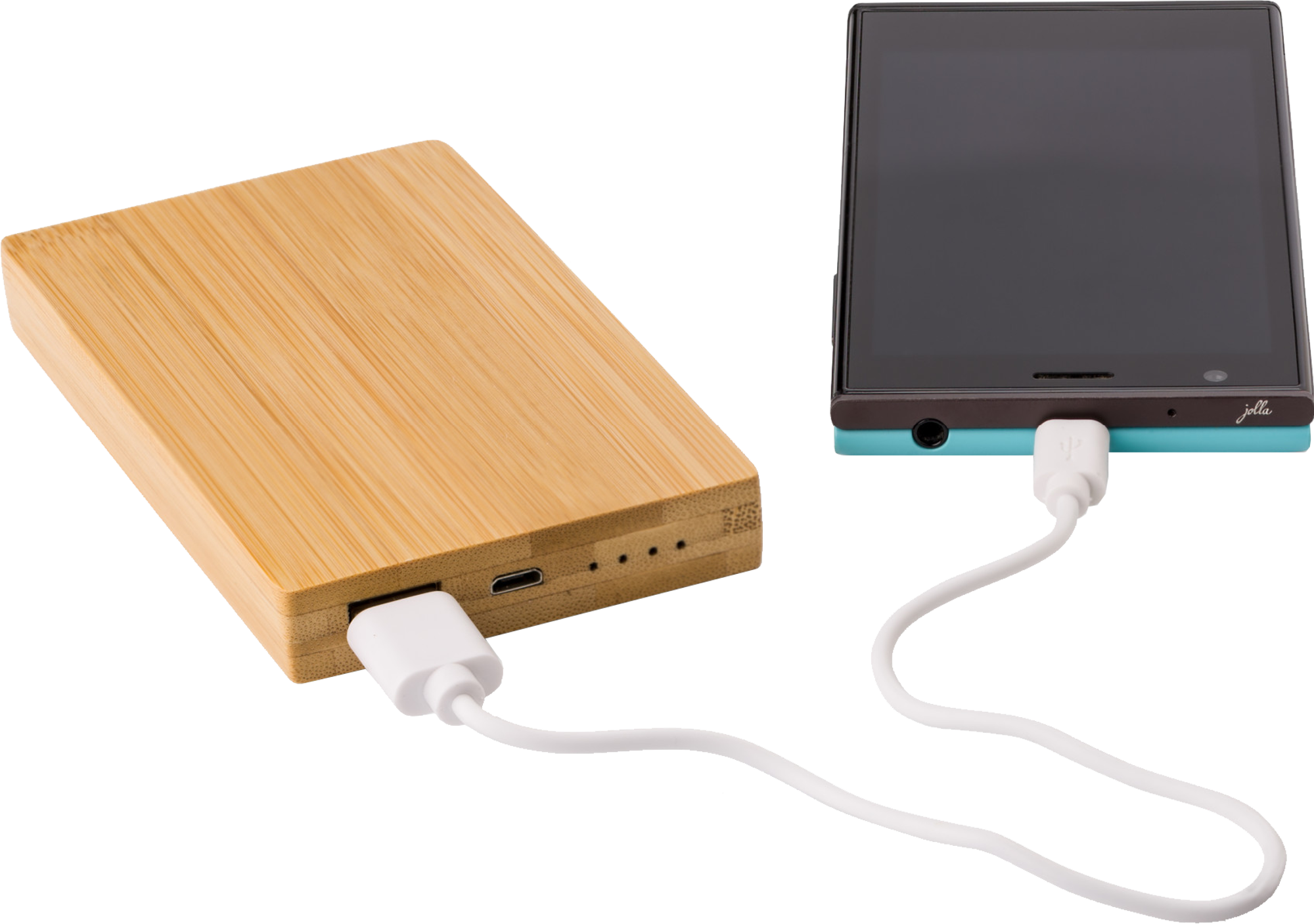 Picture of Bamboo power bank. (4000 mAh)
