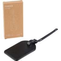 Recycled PU luggage tag (Built-in Apple Find My) 1267660_001 (Black)