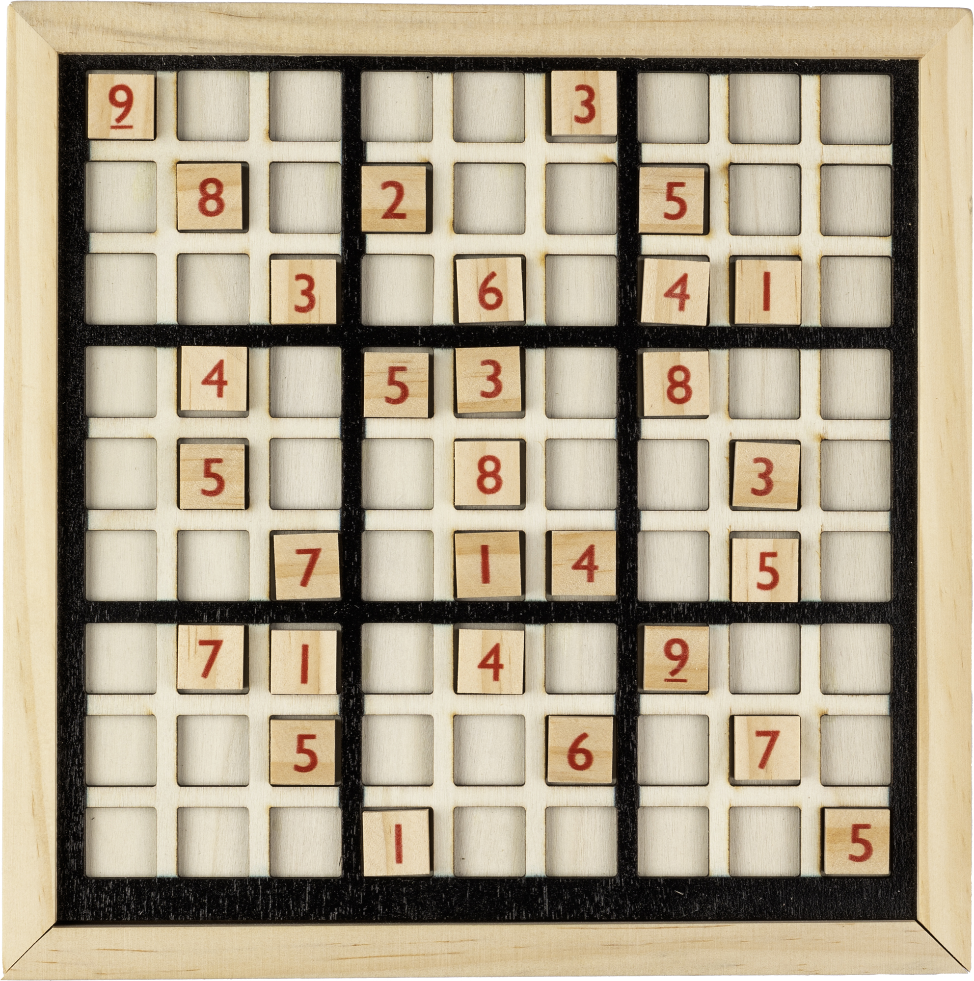 Picture of Wooden sudoku game