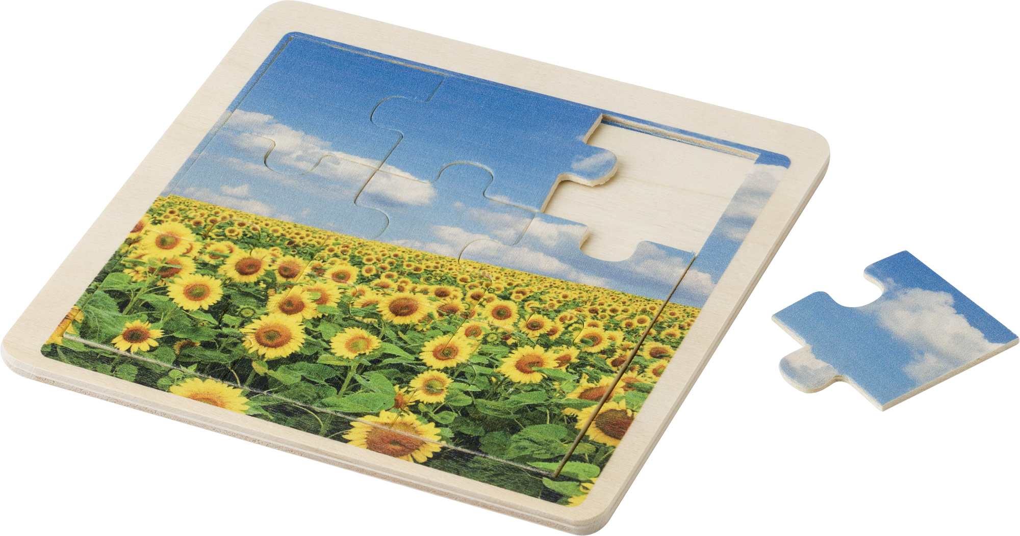 Picture of Wooden nine piece puzzle