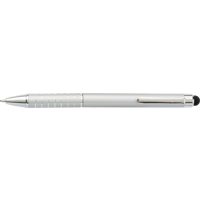 Aluminium ballpen with stylus 0647_032 (Silver)