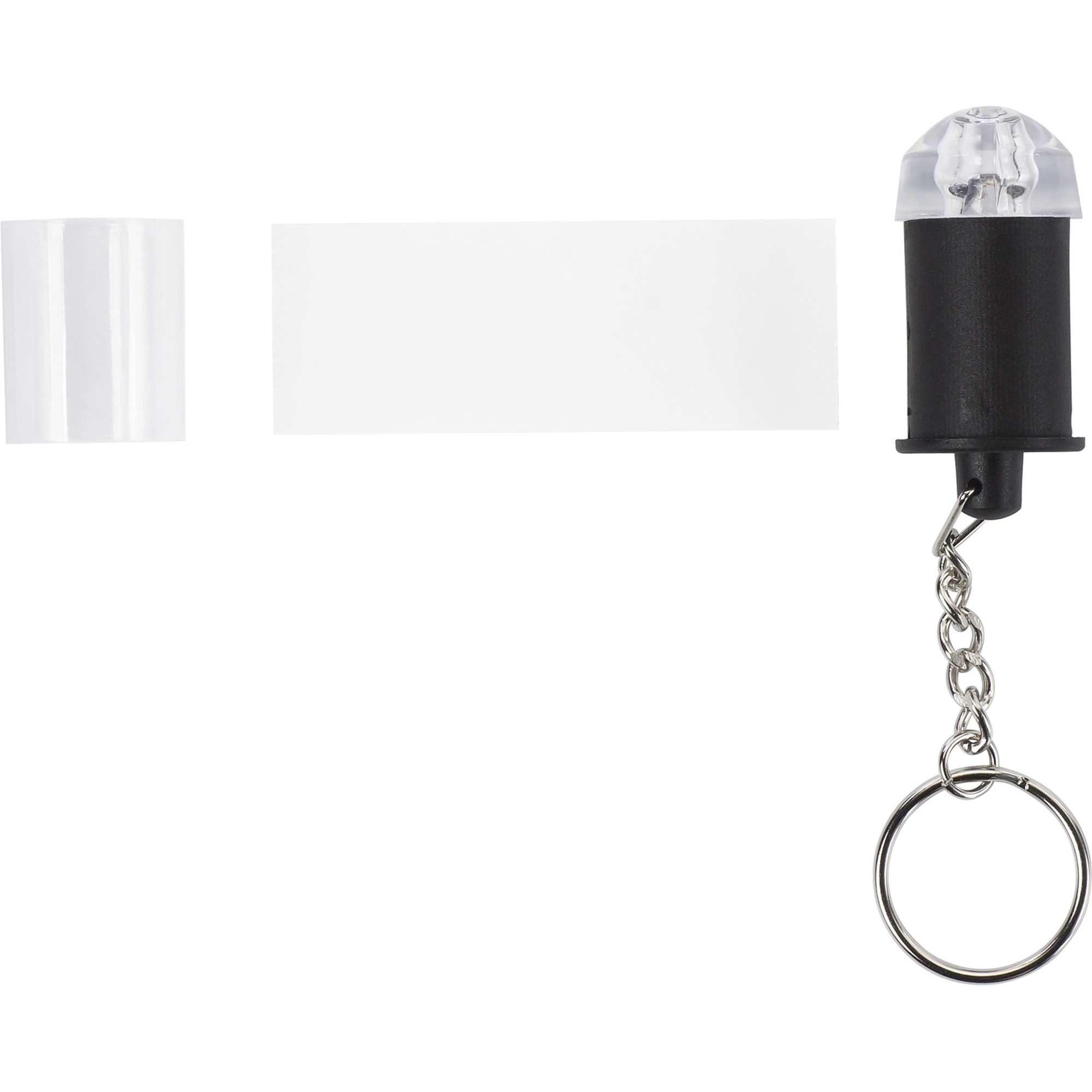 Push button torch keyring