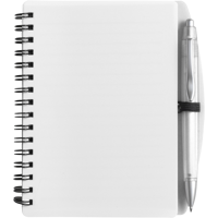 Notebook with ballpen (approx. A6) 5139_002 (White)