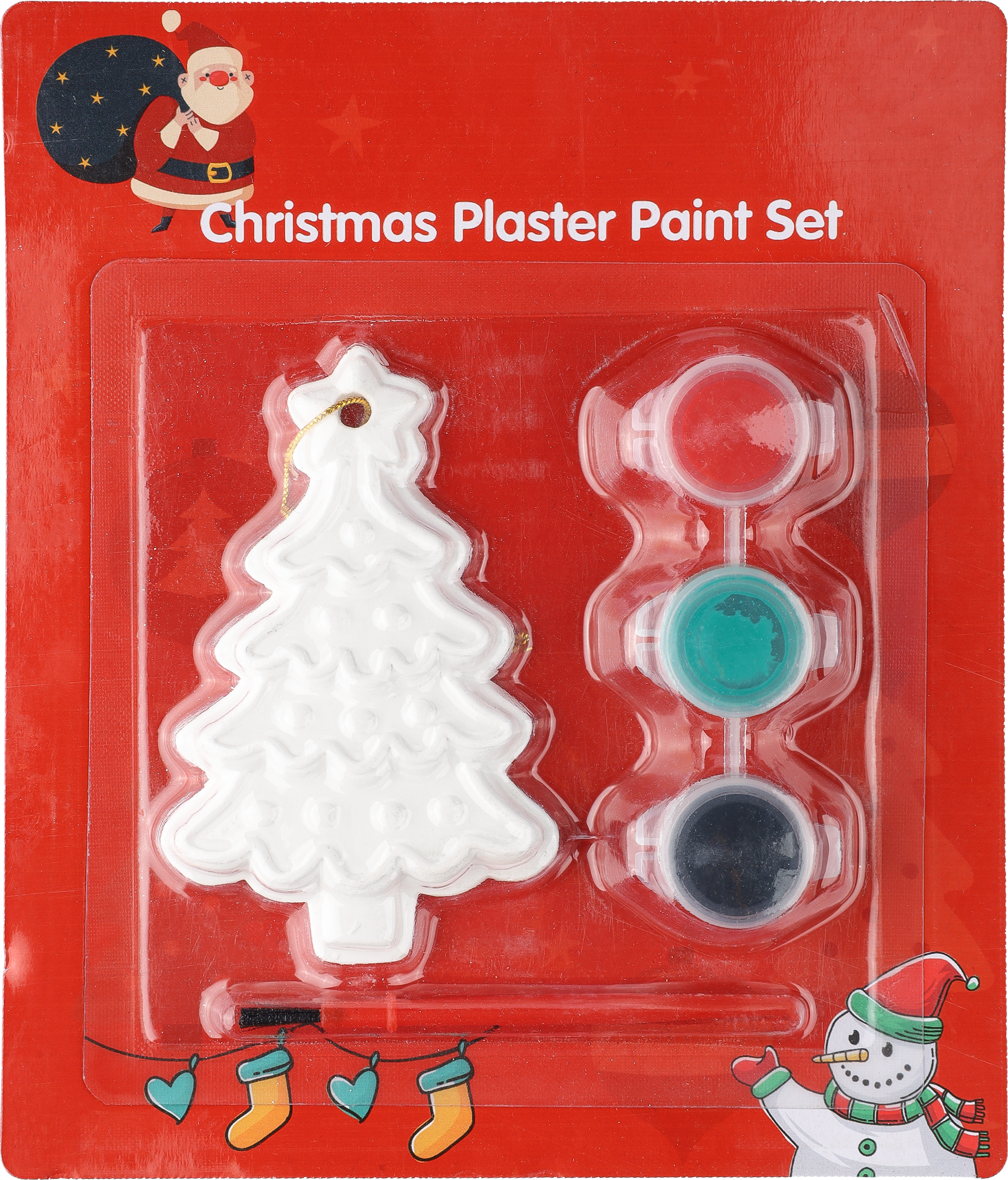 Picture of Christmas tree painting set