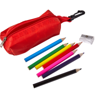 Pencils and sharpener 7843_008 (Red)