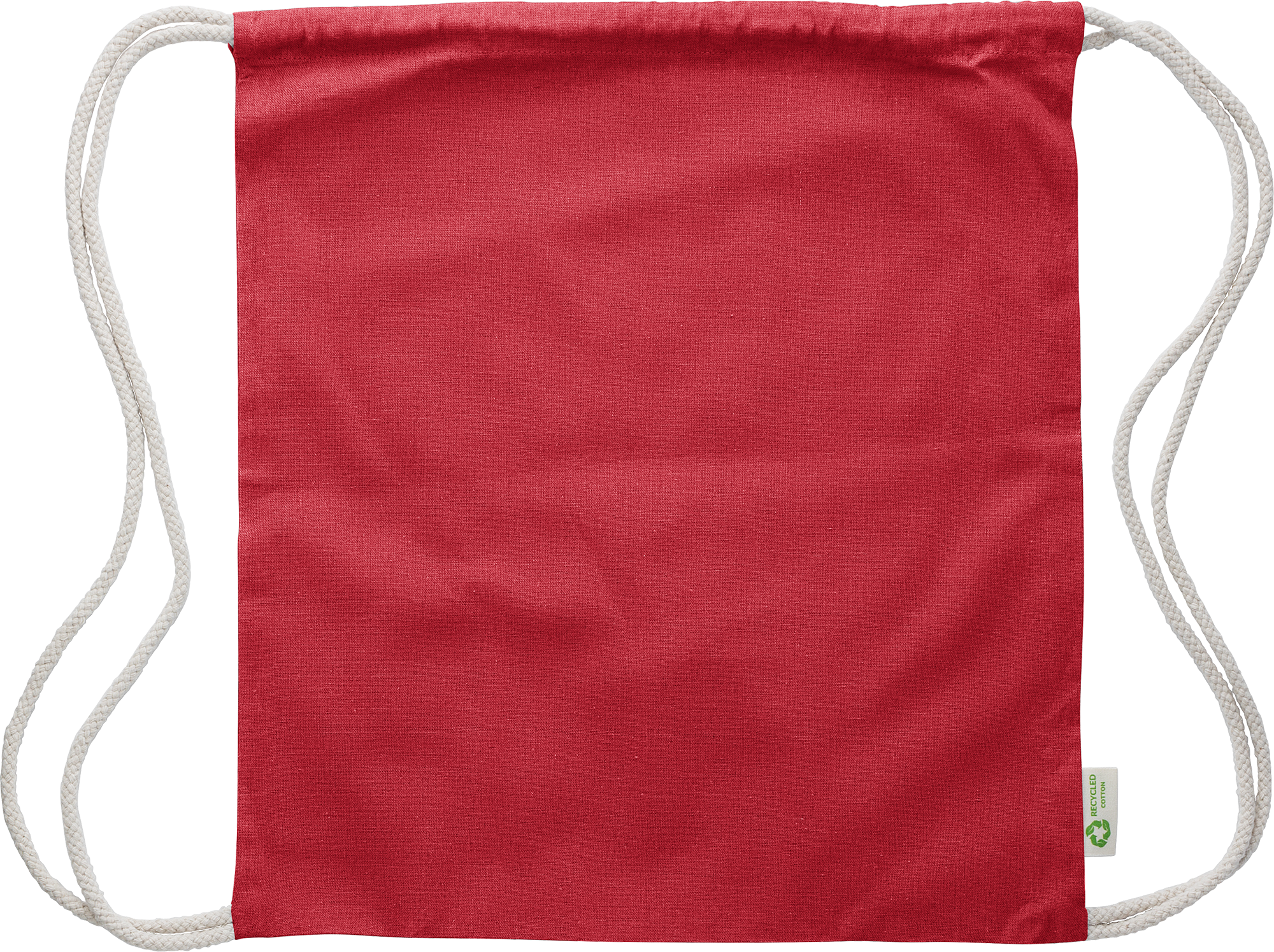 Picture of Recycled cotton drawstring bag. (120gsm/3.54oz)