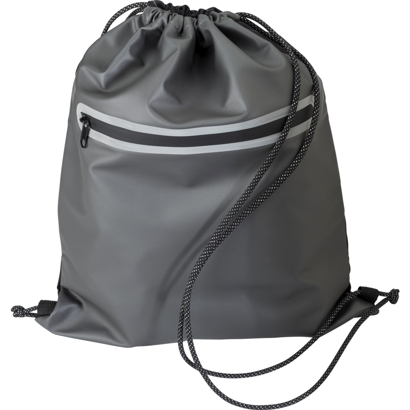 Polyester (600D) waterproof drawstring backpack 433380_003 (Grey)