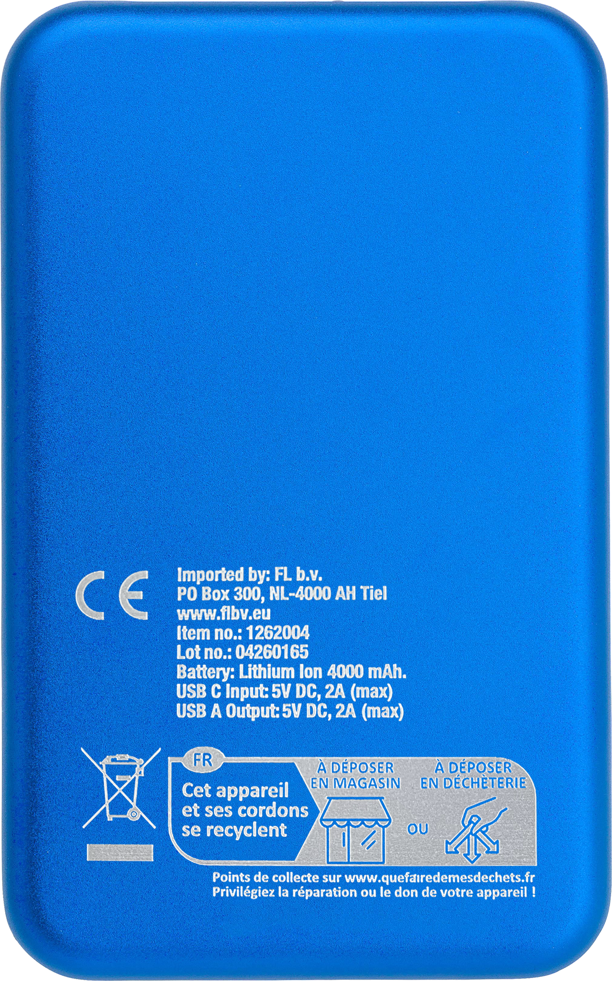 Picture of Aluminium solar power bank (4000 mAh)